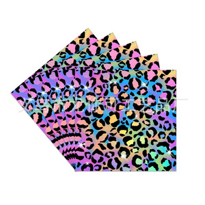Kit de fournitures de fête jetables à imprimé léopard coloré, comprenant nappe, serviettes, assiettes et mouchoirs, pour décorations de fête d'anniversaire - Product Image 1