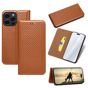 Shock-Absorbing Wear-Resistant <strong>Flip</strong> Phone Cover,Non-Slip Carbon Surface Anti-Slip Protective <strong>Case</strong> for <strong>OPPO</strong> <strong>A7</strong> Pro Max/Reno16c/A6 - Product Image 3