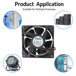 Coolcox 12038-a điện DC Duct Quạt hướng trục 12V/24V 120x120x38mm bóng mang công nghiệp PC ESS Hệ thống cung cấp điện Chassis OEM - Product Image 4