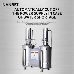 NANBEI Labor Reinwassermaschine Doppeldestillations-Wasser-Destilliergerät