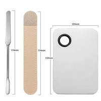 Applicateur de vernis à ongles populaire de spatule de fond de teint de mélange de soins de beauté d'acier inoxydable dans l'utilisation cosmétique de mini sac