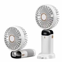Mini ventilateur portable à fixer au cou USB 5V, léger, mains libres, solution de refroidissement silencieuse, rechargeable, pliable, pour voiture et hôtel