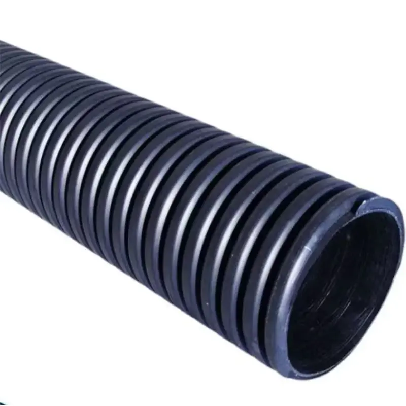 Black flexible plastic drainage hdpe pipe price per meter hdpe drainage pipe 2 inch corrugated drain pipe