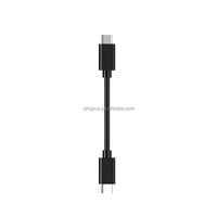 Kabel Data Pengisian Cepat Pendek Micro USB Type-C ke Type-C Berlapis PVC dengan Pelindung Kepang 10cm 20cm yang Dapat Disesuaikan oleh Produsen untuk Power Bank