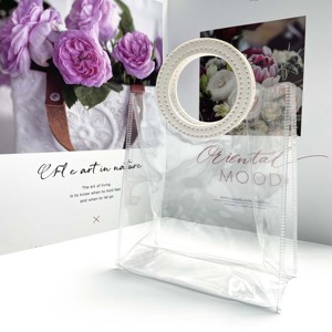 Transparent PVC <b>Tote</b> Bags, Cosmetic Gift Bags, Packaging Carry Bags - Product Image 1