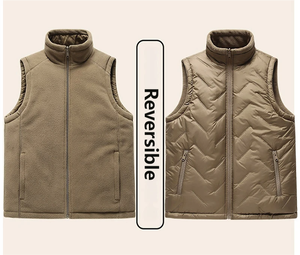 Wholesale Reversible Stand Collar Vest Corporate Team Uniform Outdoor Winter <strong>Work</strong> Customizable Bulk Order <strong>Body</strong> <strong>Warmer</strong> Vest - Product Image 2