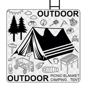 Hot Selling Foldable <b>Portable</b> Thickened Waterproof Outdoor Grass Camping Mat <b>Mattress</b> Customized Beach Picnic Blanket - Product Image 2