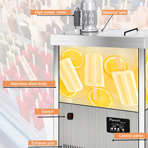 Máquina comercial <span class=keywords><strong>de</strong></span> <span class=keywords><strong>paletas</strong></span> <span class=keywords><strong>de</strong></span> frutas, máquina Manual para el hogar, máquina automática para hacer <span class=keywords><strong>paletas</strong></span> - Product Image 4