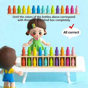 Jeu de société éducatif de simulation amusant pour enfants : devinez la boisson dans la bouteille, jeu de mémoire tactile, interaction parent-enfant - Product Image 5