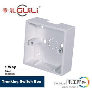 Boîte d'interrupteur électronique en plastique sécurité d'alimentation murale boîtier en plastique à 1 voie pour produits électroniques boîte d'interrupteur mural - Product Image 5