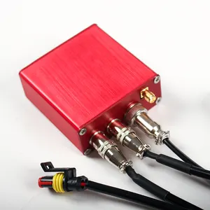 Top Kwaliteit Elektrische 304 Valve Kit Rode Controle Box Uitlaat Uitsparing 2 In 1 Serie Voor Twin Uitlaatpijpen