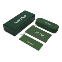Ensemble d'emballage pour lunettes de soleil et lunettes de vue XUZE, étuis en carton, pochette en microfibre, logo personnalisé disponible - Boîte cadeau design