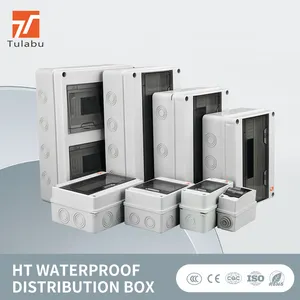 صندوق توزيع مضاد للماء من سلسلة تولابو HT جهاز توزيع إمدادات الطاقة الكهربائية للمعدات الكهربائية MCB