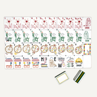Mahj and Co New York, New York, Jeu de Mahjong américain en acrylique à 5 couches, 160 tuiles
