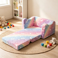 Canapé-lit pliable géant en mousse colorée pour enfants et bébés, idéal pour le salon