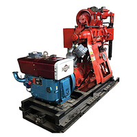 GK200 Perceuse rotative sur chenilles électrique portable Moteur diesel 220V Profondeur de forage de 200m pour moteur de pompe de forage de sol géologique