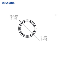 Customizable BOSSQING Brand Medical Device Testing Instruments 0.3X Aspherical Lens Barrel Infinite Conjugate Imaging System