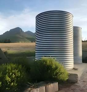 Réservoir d'eau en acier ondulé Jinlink de 5000 L pour le stockage d'eau en laboratoire, conception sanitaire et facile à désinfecter - Product Image 1