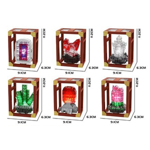 Ensemble de blocs de construction DIY Mystic Ore avec vitrine lumineuse pour cristaux et pierres précieuses, jouet créatif en mini briques pour la décoration et la collection des enfants - Product Image 2