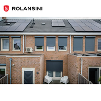 Fenêtre à Volet Roulant en Alliage d'Aluminium Anti-Huracan, Isolation Thermique Extérieure, Coupe-Vent, Style Villa Européenne Rolansini