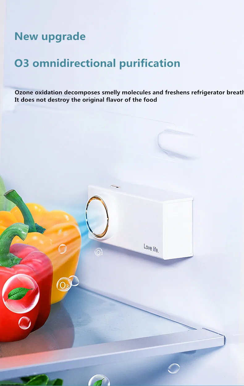 New magnet portable ozonator refrigeratory removing sapor odor refresh toilet shoe cabinet car wall mounted ozone air purifier