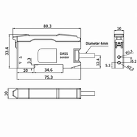 Amplificador de Fibra Óptica de Alto Rendimiento DASS DS-F14, Pantalla Digital Dual, Tiempo de Respuesta Ajustable de 1-9999ms, 12-24V, Venta al Por Mayor