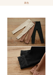 <span class=keywords><strong>Leggings</strong></span> in pizzo fiore a coste autunno coreano all'ingrosso <span class=keywords><strong>leggings</strong></span> a coste per bambini pantaloni per neonate in cotone spesso - Product Image 3