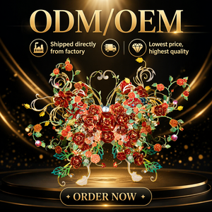 Mariposa Ama la Flor Amanecer de Primavera DIY Modelo Metálico 3D Venta al por Mayor Personalizado Juguete STEM Regalo Decoración Directo de Fábrica OEM CE EN71 - Product Image 2
