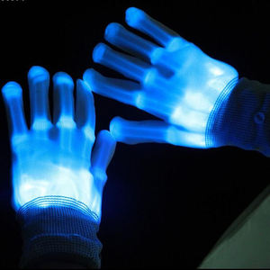Guantes LED de Neón con Dedos Luminosos, Accesorios de Luz para Fiestas de Halloween, Dedos de Calavera Intermitentes, Disfraz de Escenario, Suministros de Navidad - Product Image 3