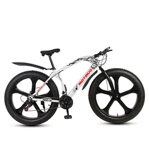 24 Speed Transmission System, 26" Fat Tire Wheels, Steel Frame, Mechanical Disc Brakes, Bicycles with Bionic Structure Design
