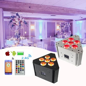 Igreslite 6*18W nhỏ gọn dẫn uplights với DMX512 kiểm soát pin-Powered giàn tam giác cho tiệc cưới tự chọn & bên mệnh ánh sáng - Product Image 1