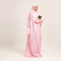 Ensemble de prière Mukena pour femmes, manches bouffantes, vêtements modestes, vêtements islamiques