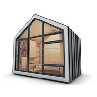 Kit de maison triangulaire à cadre en acier pour villa ou cabine moderne préfabriqué modulaire mobile petite maison