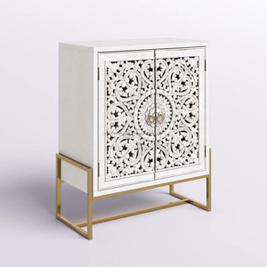 Aparadores de madera modernos Gabinete de almacenamiento con estantes ajustables y gran capacidad para la organización de la Oficina y el hogar - Product Image 4