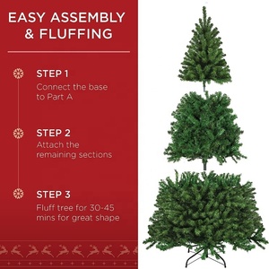 Cây thông Noel nhân tạo PVC cao cấp 7 FT, chất lượng cao, thân thiện với môi trường, bán buôn, trang trí tiệc Giáng sinh - Product Image 6