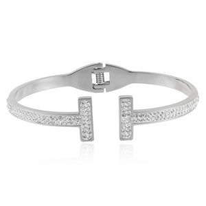 Bracelet en cristal en forme de T, bijoux de mode pour femmes, couleur or, à porter au quotidien, 13003 - Product Image 5