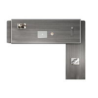 Luxueux mobilier de bureau exclusif pour PDG, bureau de direction haut de gamme en bois noir, bureau de direction moderne