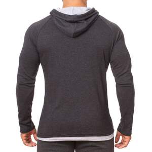 เสื้อฮู้ดออกกำลังกายผู้ชายคุณภาพดีที่สุด ขายส่ง รับผลิตแบบ OEM พิมพ์ลายตามสั่ง เสื้อฮู้ดกีฬาผู้ชาย เสื้อฮู้ดออกกำลังกายผู้ชาย - Product Image 4