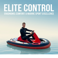 Bestseller 12KW Jet Kart Gonflable Électrique Rouge, Bateau à Siège, Planche de Surf à Coussin d'Air, Scooter Nautique, Embarcation Marine