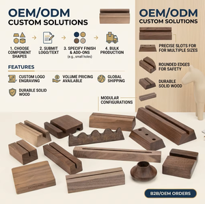 Service de gravure et de sculpture sur bois CNC pour boîtes cadeaux, logo personnalisé, bois massif 3D, noyer noir, artisanat, vente en gros, OEM, ODM, MOQ 1 - Product Image 6