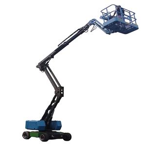 Plataforma elevadora curva de trabajo aéreo diésel móvil totalmente autopropulsada para terreno rugoso de 14m a la venta - Product Image 1