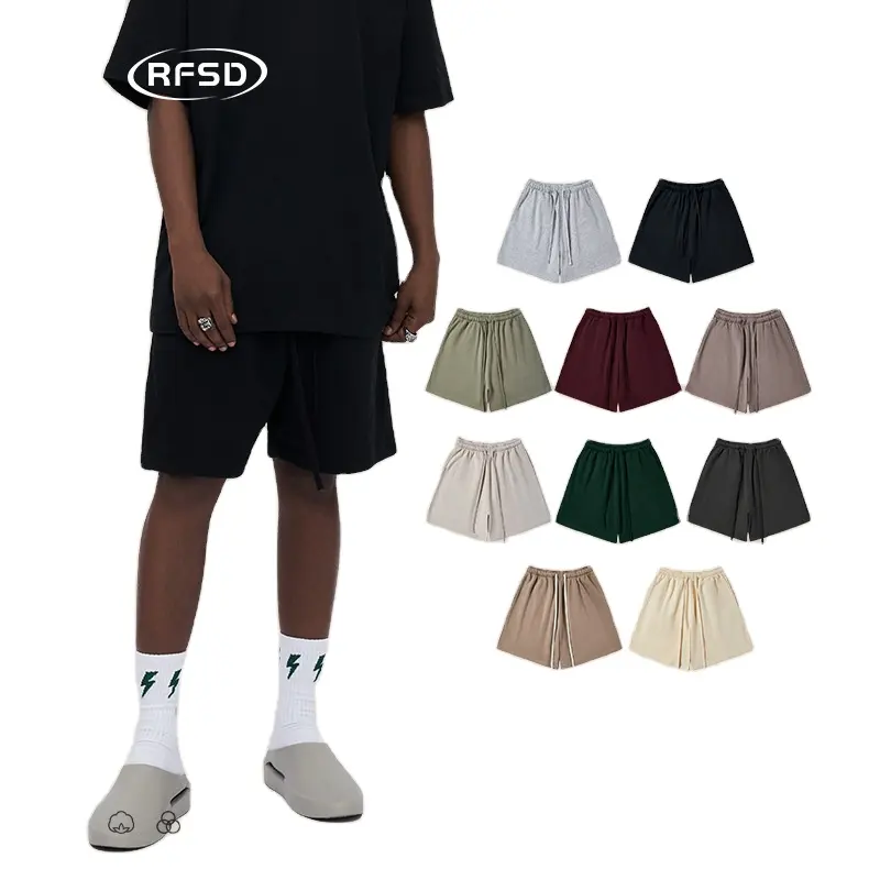 2023 New Arrivals Unisex Fashion High Street Short Pants Blank Classic Solid Color Street Style Hip Hop 360G Cotton Shorts