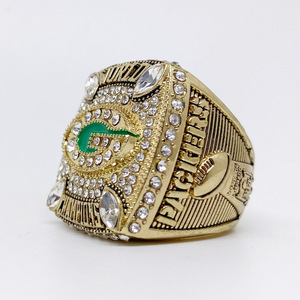 Anillo Conmemorativo <span class=keywords><strong>del</strong></span> Super Bowl 2010 de los Green Bay Packers, Joyería Masculina de Aleación Grabada con el Logotipo de Campeones <span class=keywords><strong>del</strong></span> <span class=keywords><strong>Mundo</strong></span> - Product Image 2