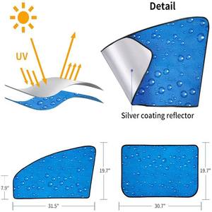 Nouvelle pare-soleil latérale pour fenêtre de voiture, pare-soleil double épaisseur, pare-soleil de pare-brise automobile, rideau universel pour conducteur - Product Image 6