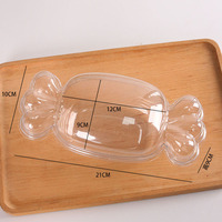 Boîte à bonbons, mini boîte d'emballage pour macarons, boîte d'emballage pour desserts, boîte d'emballage pour biscuits français pour la fête des enfants, transparente avec couvercle