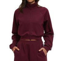Blouson Bomber Hiver Color-Block Col Montant Coupe-Vent avec Poches Zippées Épais et Confortable pour Sports de Plein Air et Cyclisme