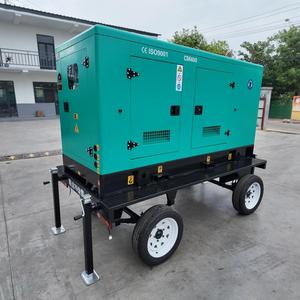 Máquinas de Soldar de 300A 400A, Generador Diésel Silencioso con <span class=keywords><strong>Remolque</strong></span> de Cuatro Ruedas, Apto para Uso en Exteriores, con Dos Posiciones de Soldadura - Product Image 1