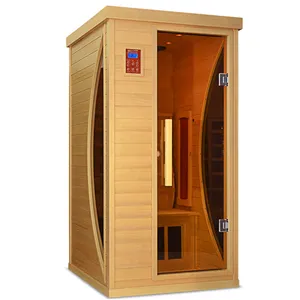 Sauna infrarrojo para 1 persona, fabricante de madera para Spa en casa