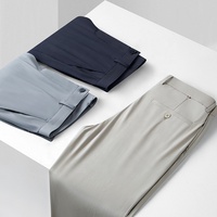 Pantalon de golf anti-rides pour homme en soie glacée, rafraîchissant, hydrophobe, coupe ajustée, joggers, vêtements imperméables, pantalon de travail