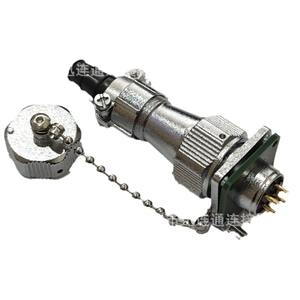 Prise d'alimentation aéronautique WY16 en alliage de zinc, connecteur étanche IP66, 2-9 broches, contact en cuivre standard avec mise à la terre - Product Image 1